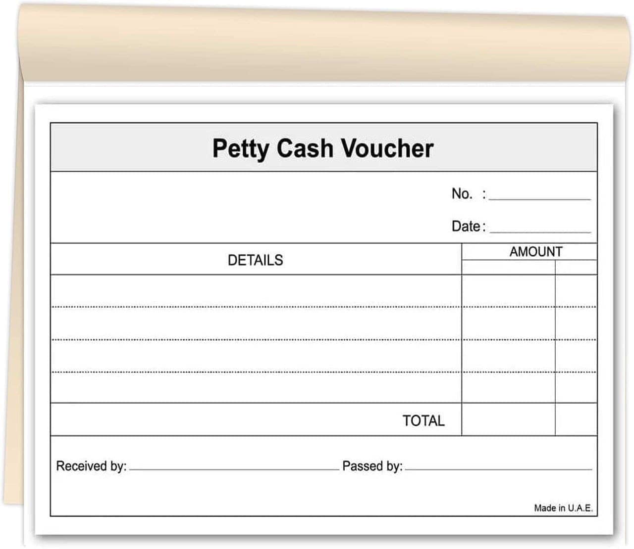 Small Counterfoil Receipt